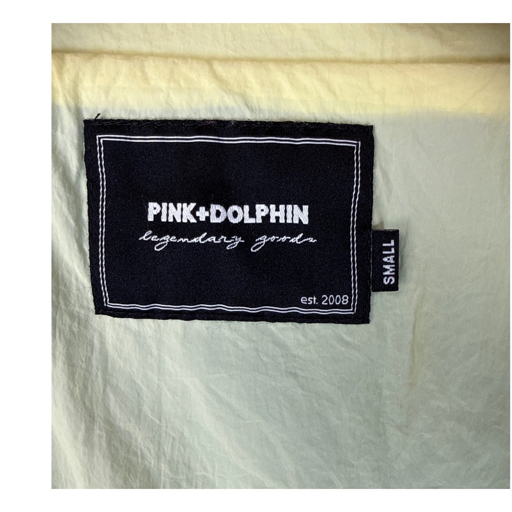 Pink Dolphin Colorblock Windbreaker Blue Pink Yellow Rare Ghost Zip Mens Size S - Picture 8 of 16